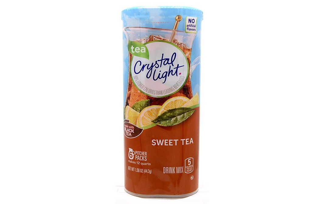 Crystal Light Sweet Tea (Made With Black Tea) Drink Mix   Plastic Container  44.3 grams